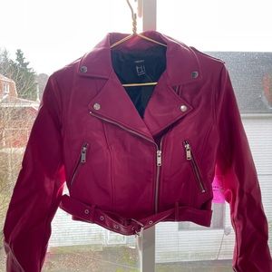 Pink Leather Jacket